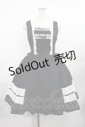BABY,THE STARS SHINE BRIGHT / レースフリルジャンパースカート Free ブラック H-25-07-29-1005-BA-OP-NS-ZH