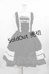 BABY,THE STARS SHINE BRIGHT / レースフリルジャンパースカート Free ブラック H-25-07-29-1005-BA-OP-NS-ZH