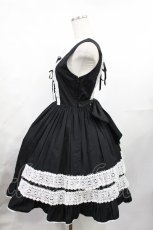 画像2: BABY,THE STARS SHINE BRIGHT / レースフリルジャンパースカート Free ブラック H-25-07-29-1005-BA-OP-NS-ZH (2)