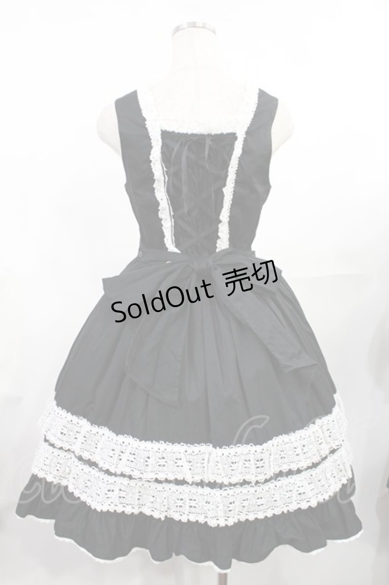 画像3: BABY,THE STARS SHINE BRIGHT / レースフリルジャンパースカート Free ブラック H-25-07-29-1005-BA-OP-NS-ZH (3)