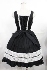 画像3: BABY,THE STARS SHINE BRIGHT / レースフリルジャンパースカート Free ブラック H-25-07-29-1005-BA-OP-NS-ZH (3)