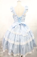 画像3: Angelic Pretty / Romanticティアードジャンパースカート Free サックス H-25-07-29-1007-AP-OP-NS-ZH (3)