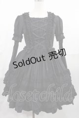 AND ROMEO / フリルワンピース Free ブラック H-25-07-29-1010-LO-OP-NS-ZH