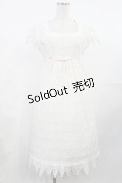 画像1: SERAPHIM / はしごリボンワンピース Free オフ H-25-07-29-1012-LO-OP-NS-ZH
