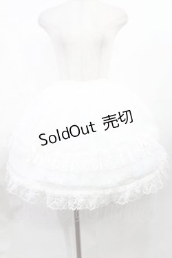 画像1: metamorphose / 総レーススカート  白 H-25-07-29-1013-ME-SK-KB-ZH