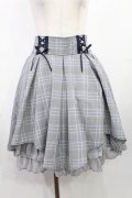axes femme POETIQUE / レースアップイレヘムスカート M グレー H-25-07-29-1015-AX-SK-NS-ZH