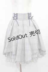 axes femme POETIQUE / レースアップイレヘムスカート M グレー H-25-07-29-1015-AX-SK-NS-ZH