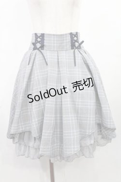 画像1: axes femme POETIQUE / レースアップイレヘムスカート M グレー H-25-07-29-1015-AX-SK-NS-ZH