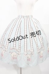 axes femme kawaii / チョコベア柄スカート M ミント H-25-07-29-1016-AX-SK-NS-ZH