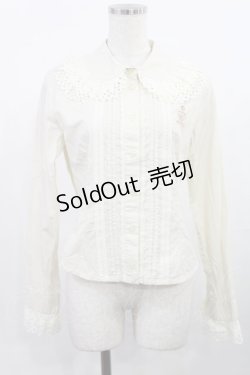 画像1: BABY,THE STARS SHINE BRIGHT / 王冠刺しゅうブラウス Free アイボリー H-25-07-29-1022-BA-BL-NS-ZH
