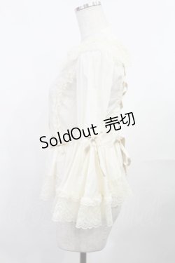 画像2: metamorphose / ラッパ袖ブラウス(ブロード) Free アイボリー H-25-07-29-1023-ME-BL-NS-ZH