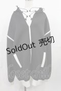 Jamie エーエヌケー / ジャージのパーカー M ブラック H-25-07-29-1025-LO-TO-NS-ZH