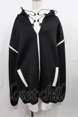 Jamie エーエヌケー / ジャージのパーカー M ブラック H-25-07-29-1025-LO-TO-NS-ZH