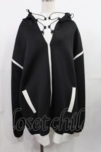 Jamie エーエヌケー / ジャージのパーカー M ブラック H-25-07-29-1025-LO-TO-NS-ZH