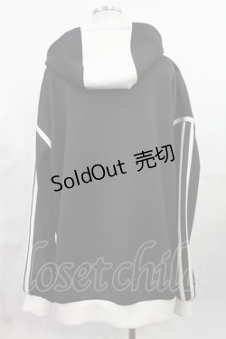 画像2: Jamie エーエヌケー / ジャージのパーカー M ブラック H-25-07-29-1025-LO-TO-NS-ZH