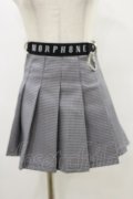 MORPH8NE / OFF SKIRT S ブラック×ホワイト H-25-07-29-011-PU-SK-KB-ZH