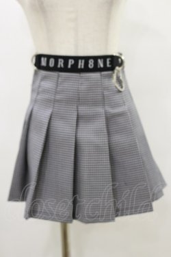 画像1: MORPH8NE / OFF SKIRT S ブラック×ホワイト H-25-07-29-011-PU-SK-KB-ZH