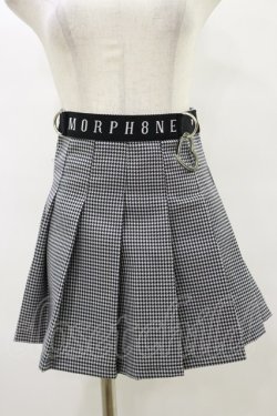 画像1: MORPH8NE / OFF SKIRT S ブラック×ホワイト H-25-07-29-012-PU-SK-KB-ZH