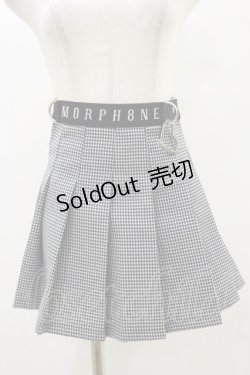 画像1: MORPH8NE / OFF SKIRT S ブラック×ホワイト H-25-07-29-012-PU-SK-KB-ZI