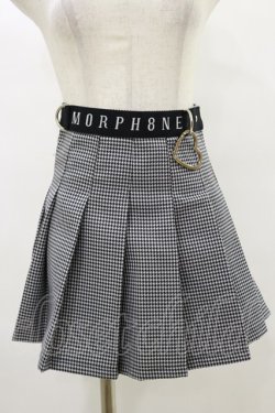 画像1: MORPH8NE / OFF SKIRT S ブラック×ホワイト H-25-07-29-014-PU-SK-KB-ZH