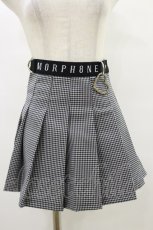 画像1: MORPH8NE / OFF SKIRT S ブラック×ホワイト H-25-07-29-015-PU-SK-KB-ZI (1)