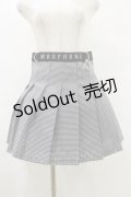 MORPH8NE / OFF SKIRT L ブラック×ホワイト H-25-07-29-003-PU-SK-KB-ZY