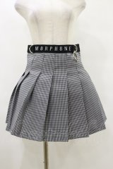 MORPH8NE / OFF SKIRT L ブラック×ホワイト H-25-07-29-003-PU-SK-KB-ZY