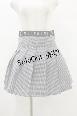 画像1: MORPH8NE / OFF SKIRT L ブラック×ホワイト H-25-07-29-003-PU-SK-KB-ZY