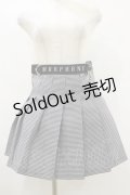 MORPH8NE / OFF SKIRT L ブラック×ホワイト H-25-07-29-004-PU-SK-KB-ZS