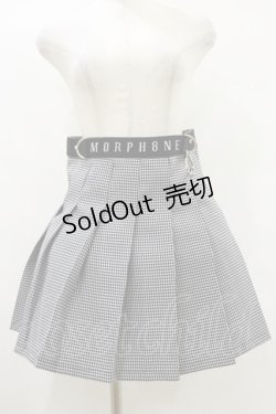 画像1: MORPH8NE / OFF SKIRT L ブラック×ホワイト H-25-07-29-004-PU-SK-KB-ZS