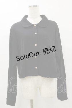 画像1: Physical Drop / ハートポケットブラウスジャケット Free ブラック H-25-07-30-053-LO-BL-NS-ZH