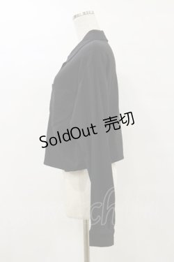 画像3: Physical Drop / ハートポケットブラウスジャケット Free ブラック H-25-07-30-053-LO-BL-NS-ZH