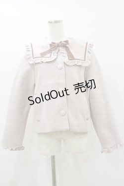 画像1: m petit by misako / セーラーショートコート L ピンク H-25-07-30-055-LO-CO-NS-ZT0806H