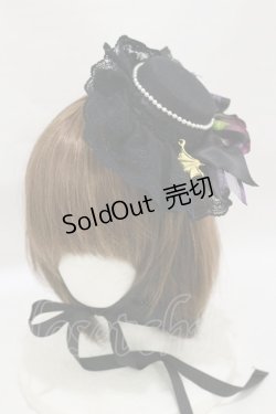 画像1: ALICE and the PIRATES / Sweet Devil ミニミニハット  ブラック H-25-07-30-010-PA-AC-NS-ZH