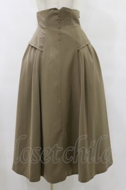 画像1: an another angelus / コルセット風サイドタックスカート Free D/BEIGE H-25-07-30-060-CA-SK-NS-ZH