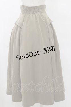 画像2: an another angelus / コルセット風サイドタックスカート Free D/BEIGE H-25-07-30-060-CA-SK-NS-ZH