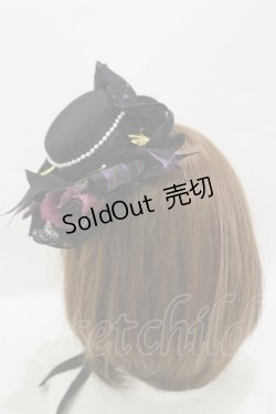 画像2: ALICE and the PIRATES / Sweet Devil ミニミニハット  ブラック H-25-07-30-010-PA-AC-NS-ZH