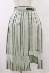 axes femme POETIQUE / スリットデザインプリーツスカート M ミント H-25-07-30-062-AX-SK-NS-ZH