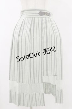 画像1: axes femme POETIQUE / スリットデザインプリーツスカート M ミント H-25-07-30-062-AX-SK-NS-ZH