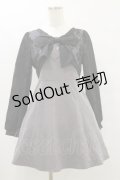 evelyn / ボレロ風リボンワンピース Free グレー H-25-07-30-066-LO-OP-NS-ZH