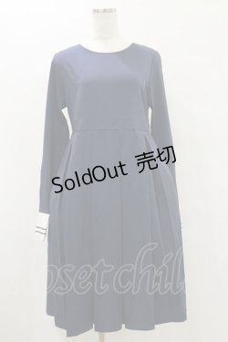 画像3: FLC / 皆方由衣コラボ/襟付きプリーツワンピース L ネイビー H-25-07-30-067-LO-OP-NS-ZH