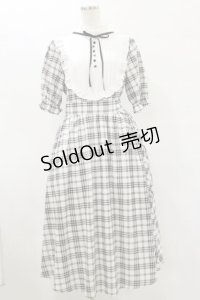 m petit by misako / チェックキリカエワンピース M オフ/ブラック H-25-07-30-068-LO-OP-NS-ZH