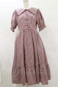 m petit by misako / AM*ギンガムCHKワンピース L レッド H-25-07-30-069-LO-OP-NS-ZH