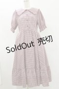 m petit by misako / AM*ギンガムCHKワンピース L レッド H-25-07-30-069-LO-OP-NS-ZH