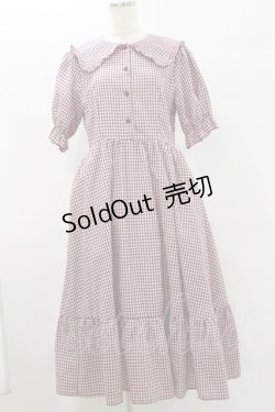 画像1: m petit by misako / AM*ギンガムCHKワンピース L レッド H-25-07-30-069-LO-OP-NS-ZH