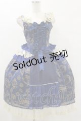 ALICE and the PIRATES / Vintage label stamp柄ジャンパースカートI Free ネイビー H-25-07-30-071-PA-OP-NS-ZH