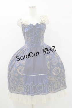 画像4: ALICE and the PIRATES / Vintage label stamp柄ジャンパースカートI Free ネイビー H-25-07-30-071-PA-OP-NS-ZH