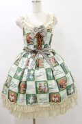 BABY,THE STARS SHINE BRIGHT / Ex libris the DOLLSレースフリルジャンパースカート Free グリーン H-25-07-30-073-BA-OP-NS-ZH