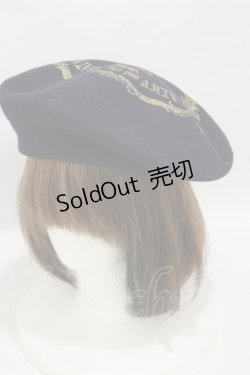 画像2: ALICE and the PIRATES / ロゴラベルプリントベレー  ブラック/ゴールド H-25-07-30-013-PA-AC-NS-ZH