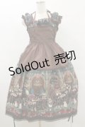 ALICE and the PIRATES / ミセス・ハロウィンアップルの奇妙な晩餐会柄ジャンパースカートII Free グリーン H-25-07-30-075-PA-OP-NS-ZH